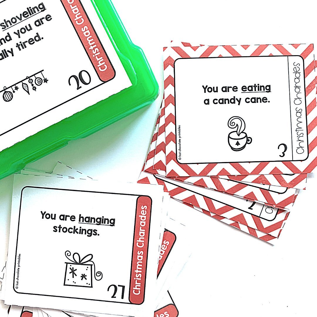 Christmas Charades: A Holiday Activity that your ELL's will love! - Hot Chocolate Teachables