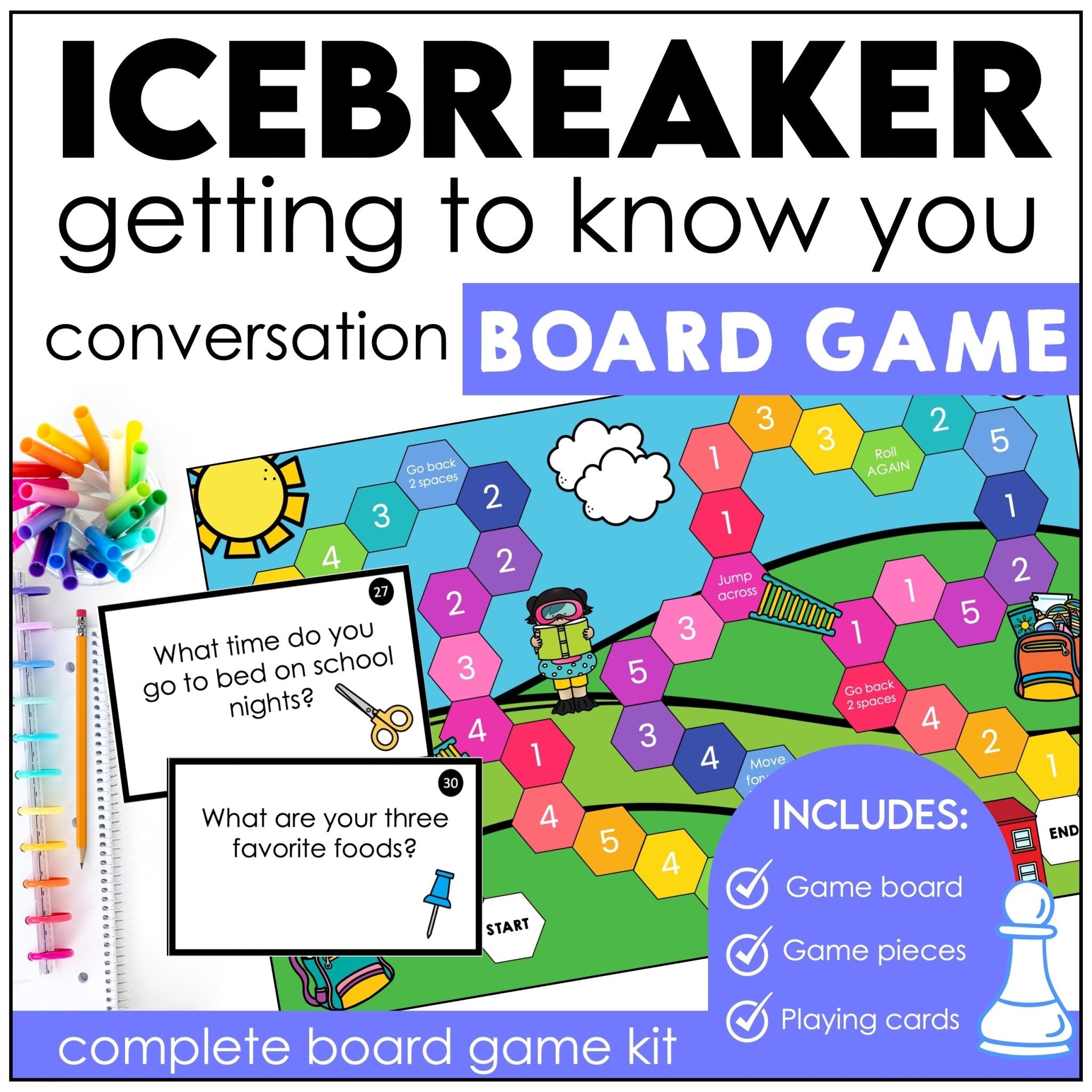 Ice Breakers for Kids | Back to School Board Game