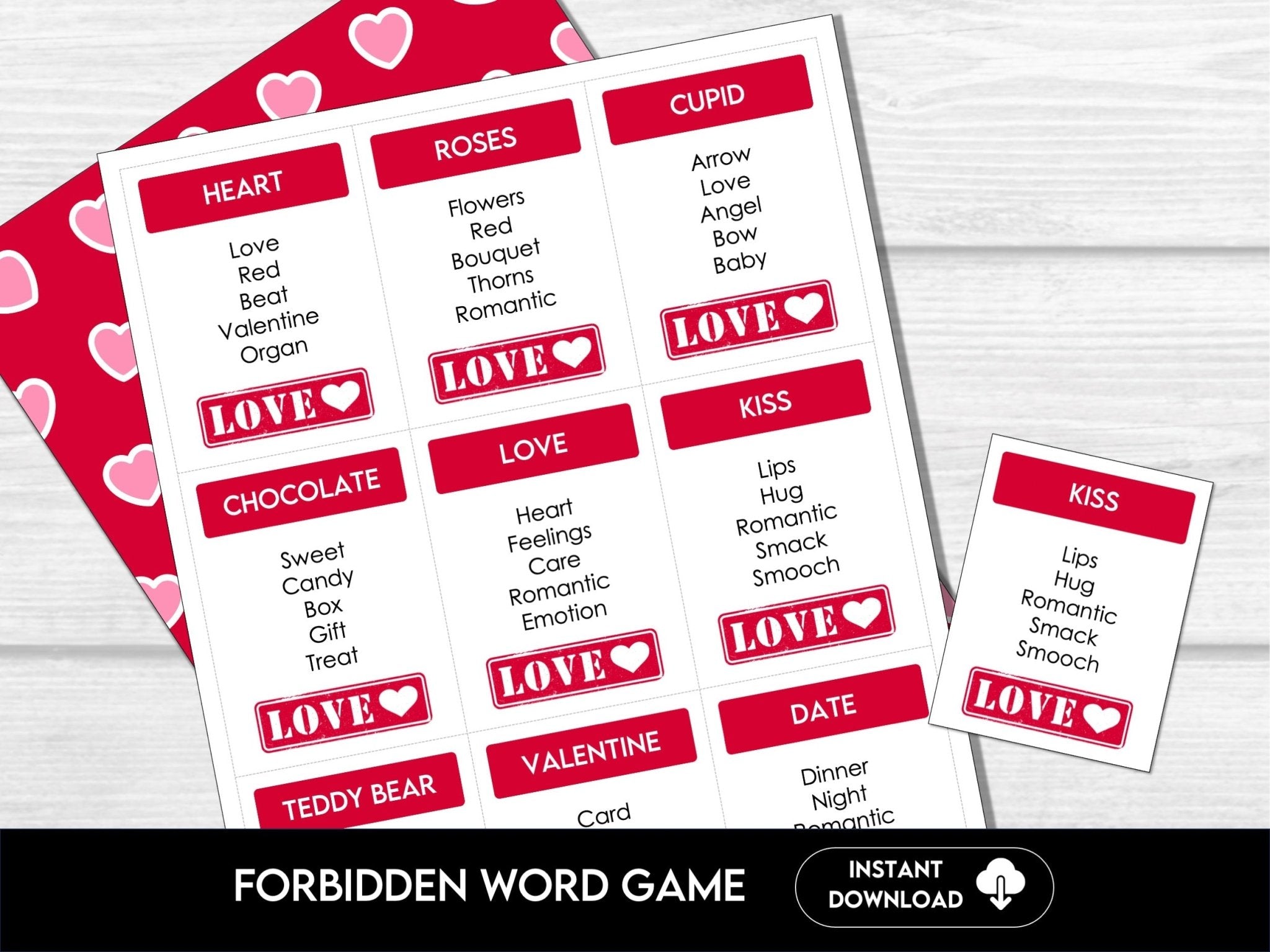 Valentine's Day Card Game For Couples - 120 Conversation Starter Cards