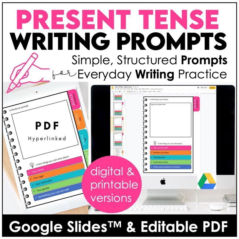 How to Boost ESL Writing Skills with Digital Quick-Write Journals - Hot Chocolate Teachables