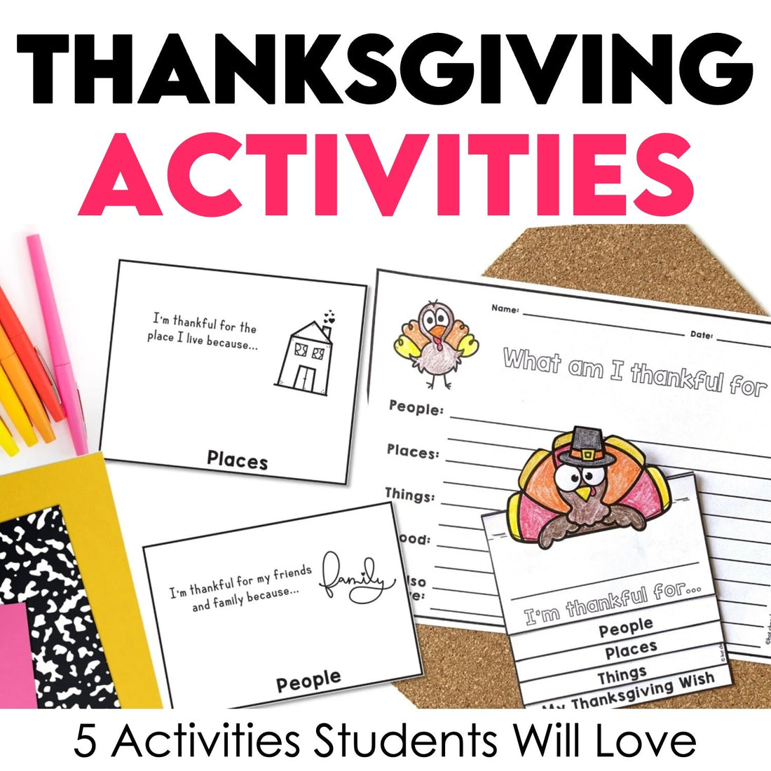Thanksgiving ESL Activities: 5 Meaningful Lessons from Vocabulary to Gratitude - Hot Chocolate Teachables