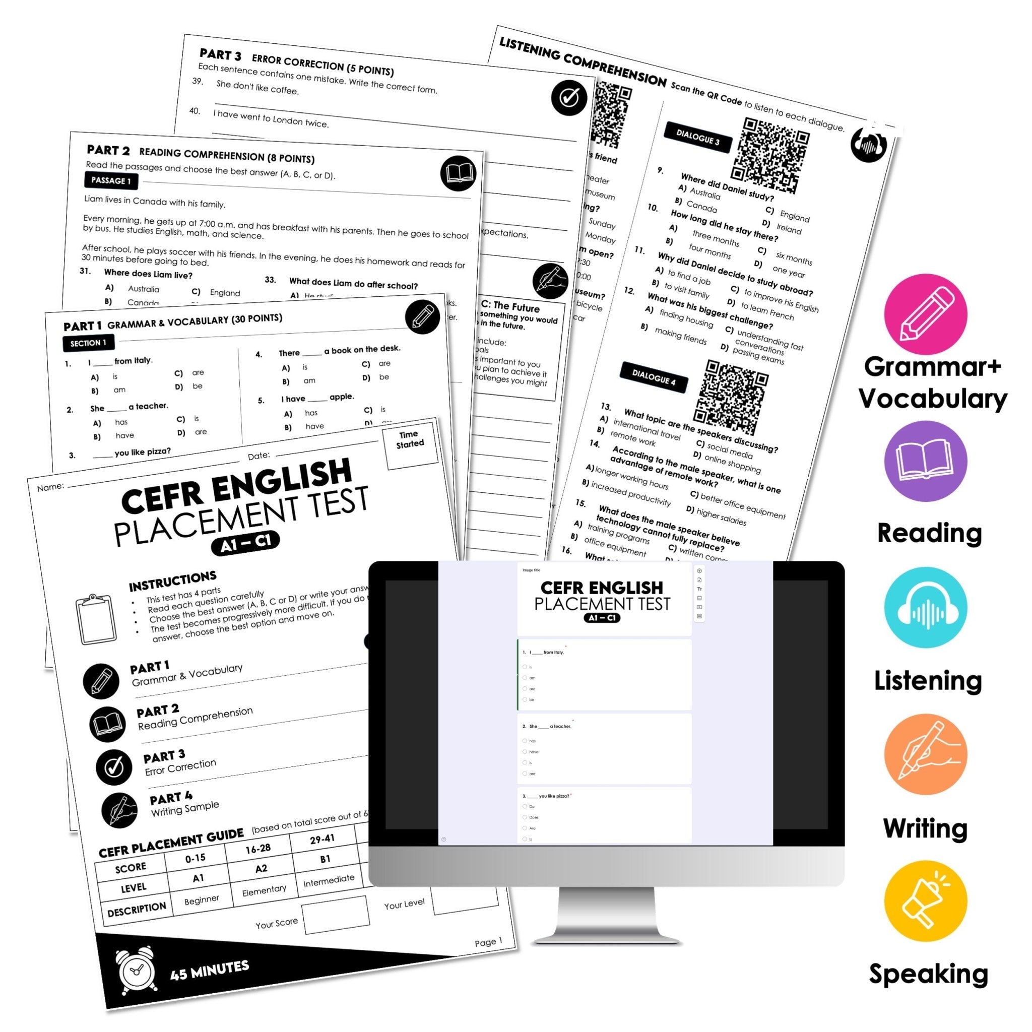 CEFR Level & Placement Tests - Hot Chocolate Teachables