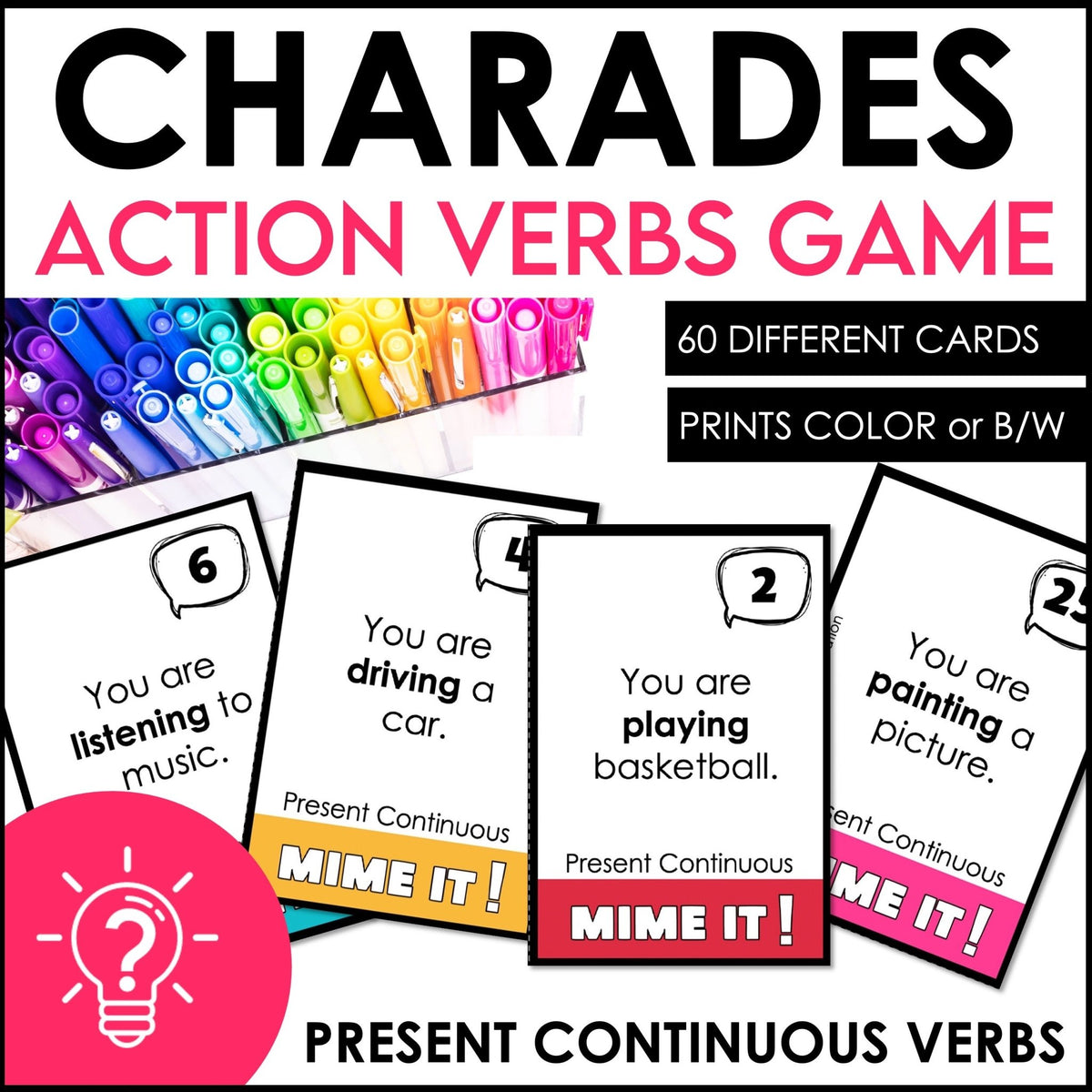 Method Charade Charades Action Words