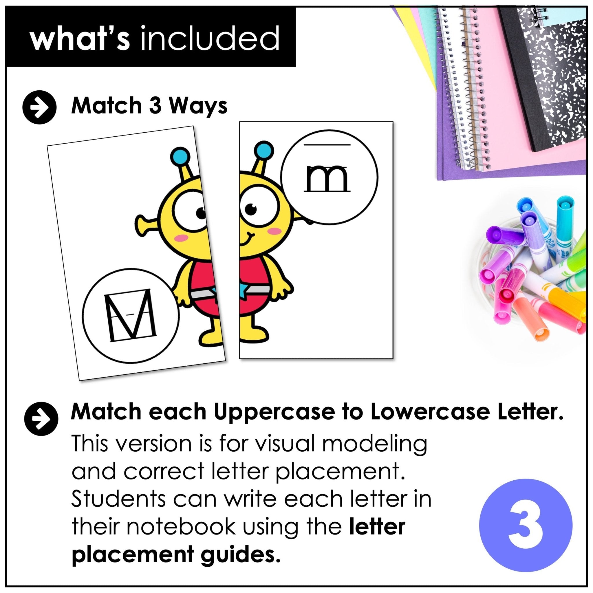Alphabet Letter Formation Puzzles – Uppercase & Lowercase Letter Matching Cards - Hot Chocolate Teachables