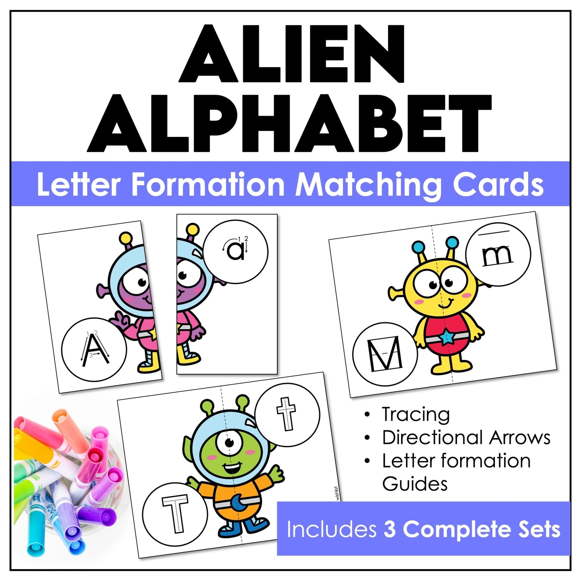 Alphabet Letter Formation Puzzles – Uppercase & Lowercase Letter Matching Cards - Hot Chocolate Teachables
