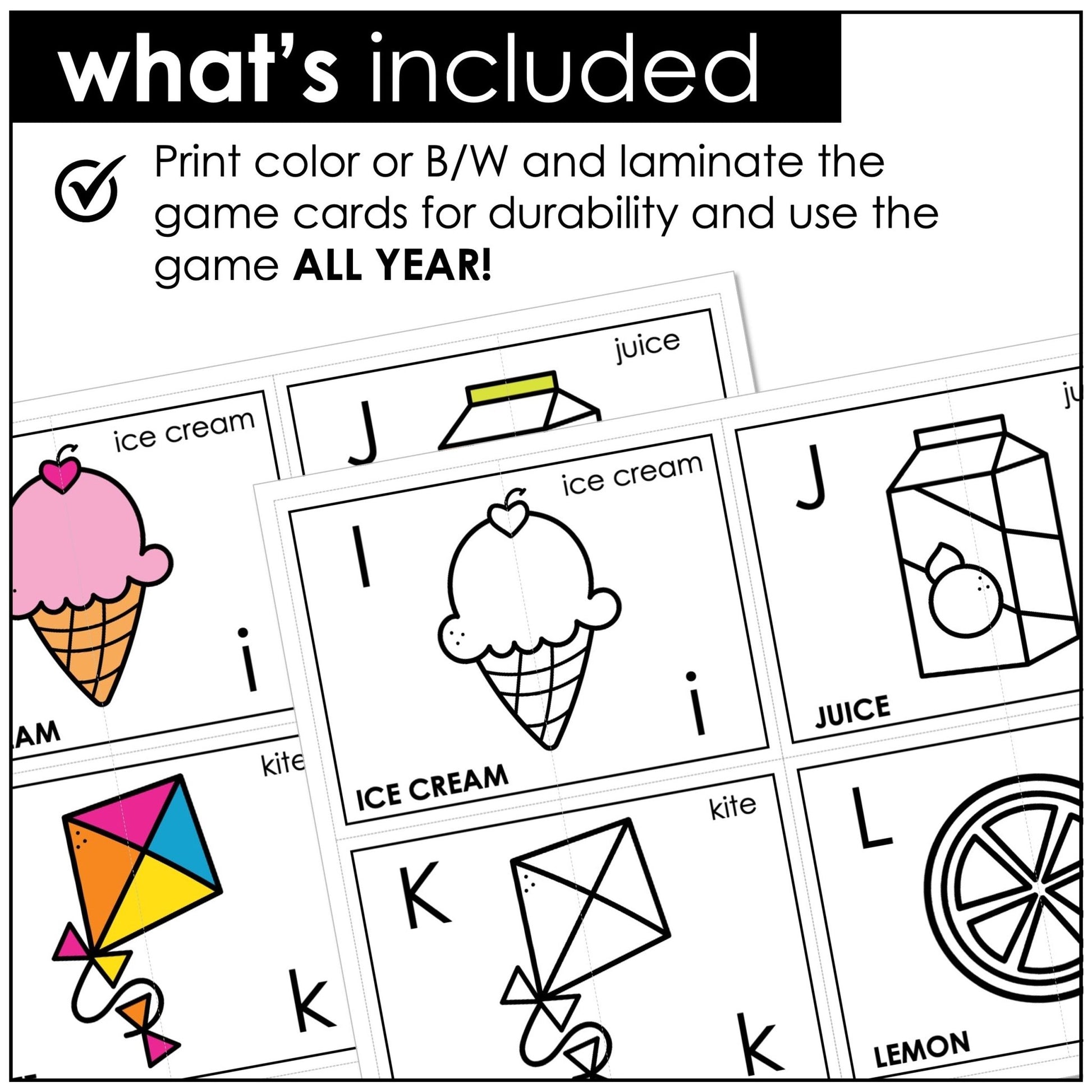 Alphabet Letter Recognition Matching Cards – Uppercase & Lowercase Letters - Hot Chocolate Teachables