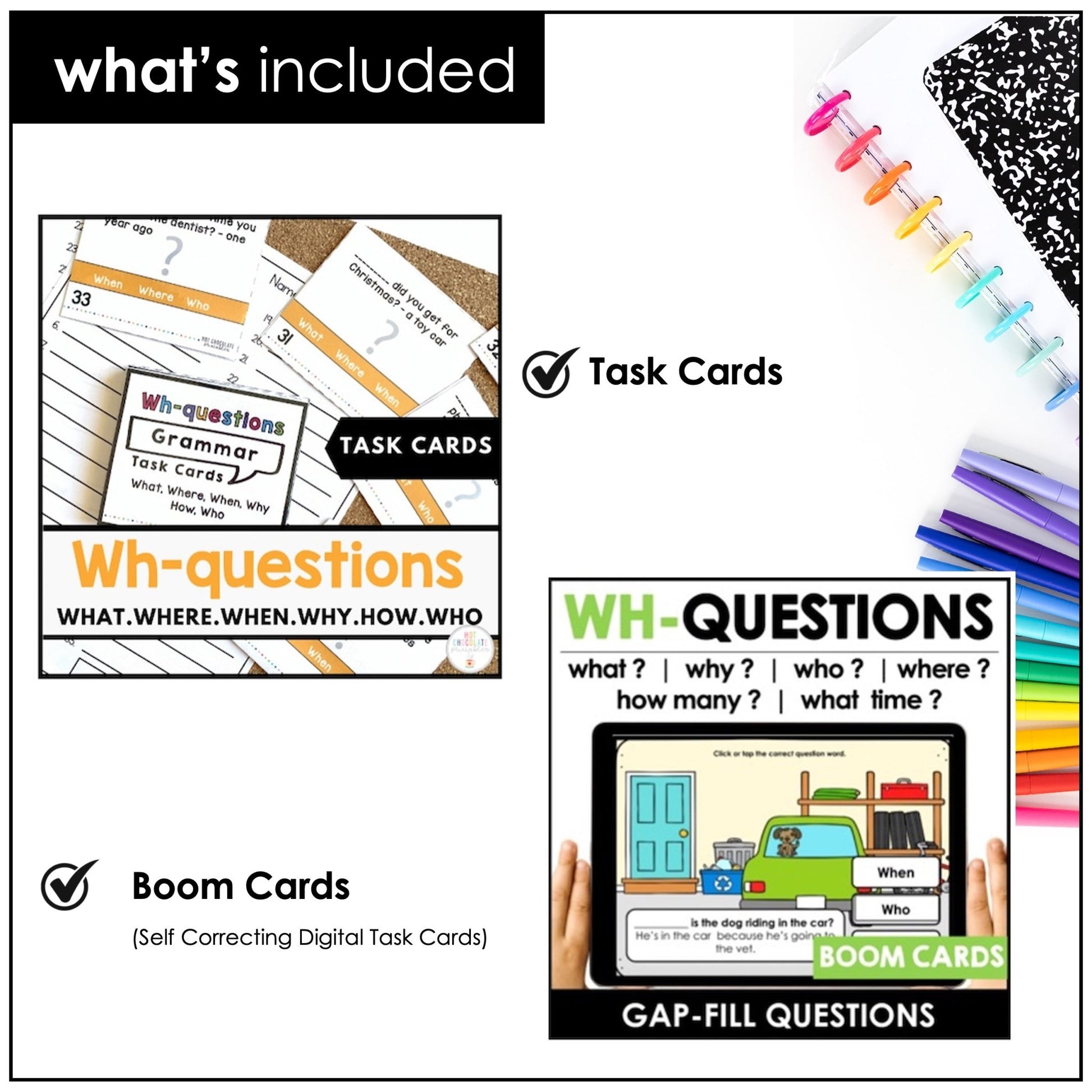 WH Questions Activities Bundle | ESL Practice