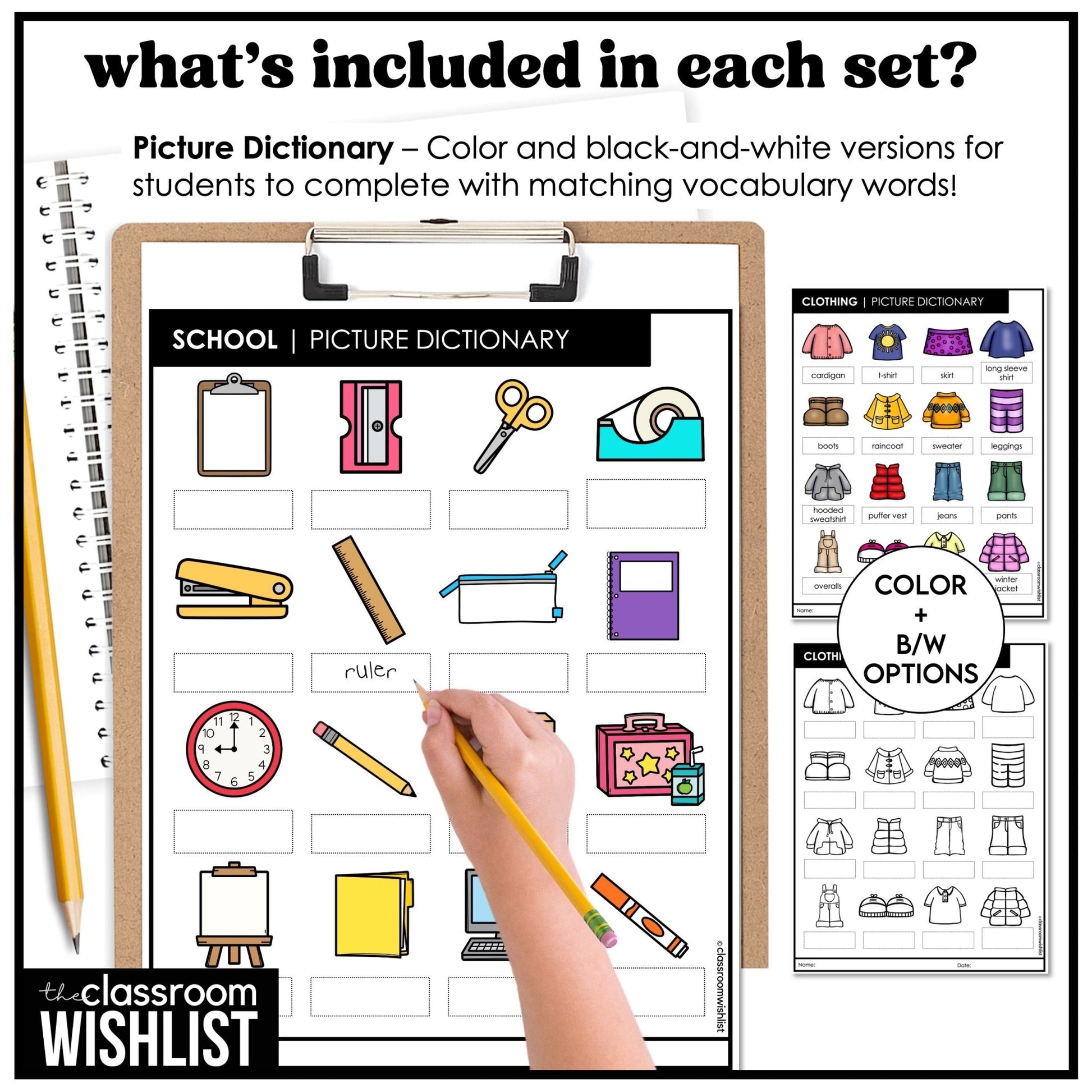 Basic English Vocabulary Digital Flashcards | ESL Bundle