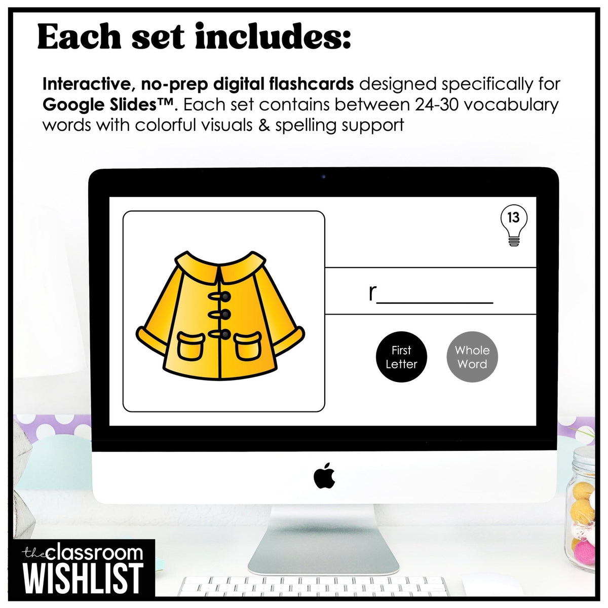Basic English Vocabulary Digital Flashcards | ESL Bundle