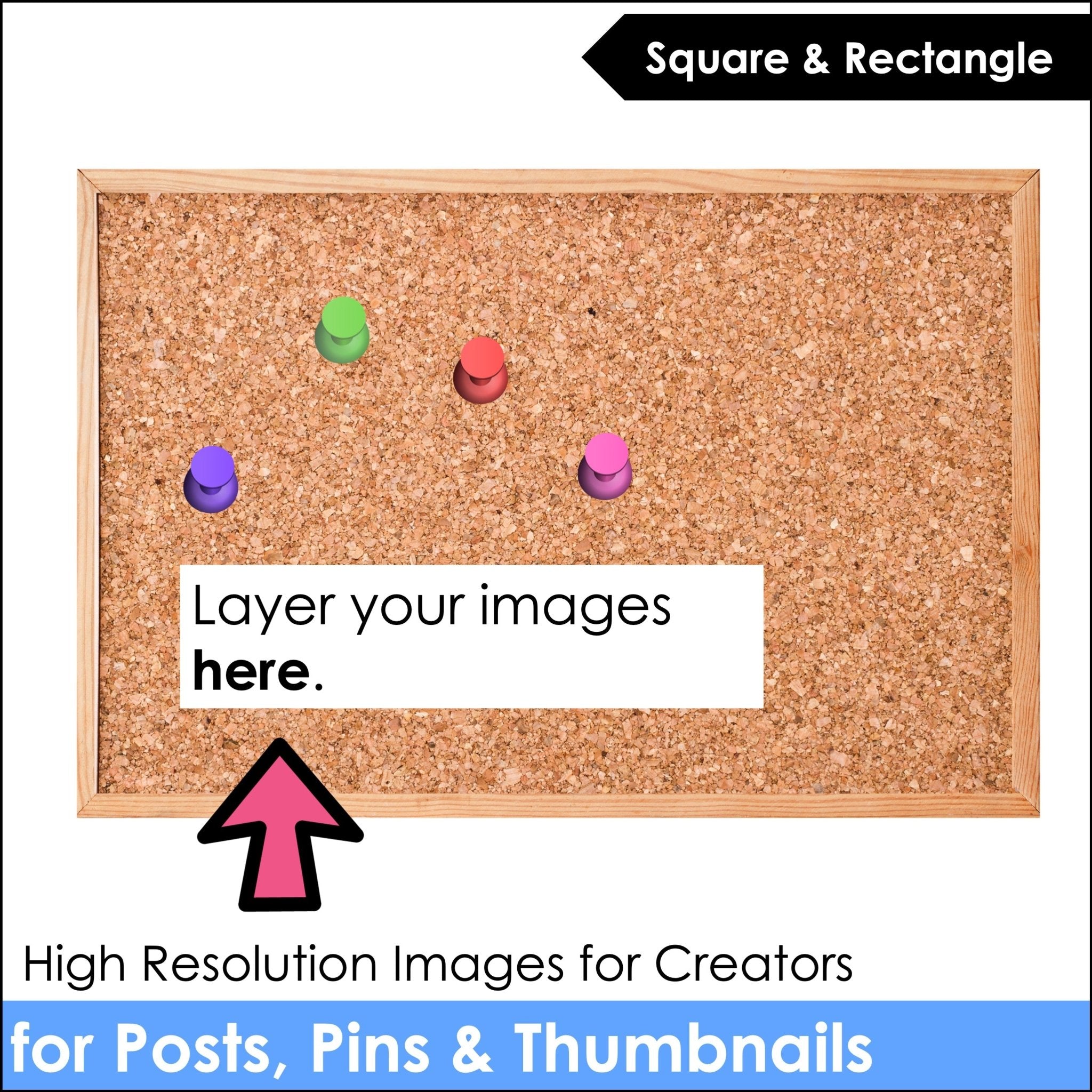 Bulletin Board Mock Up | Cork Board Image | Add your own resources for previews - Hot Chocolate Teachables