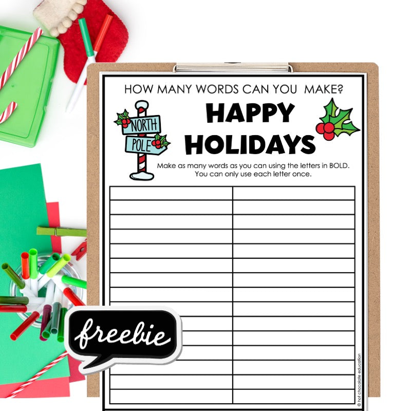 Hot Chocolate Teachables