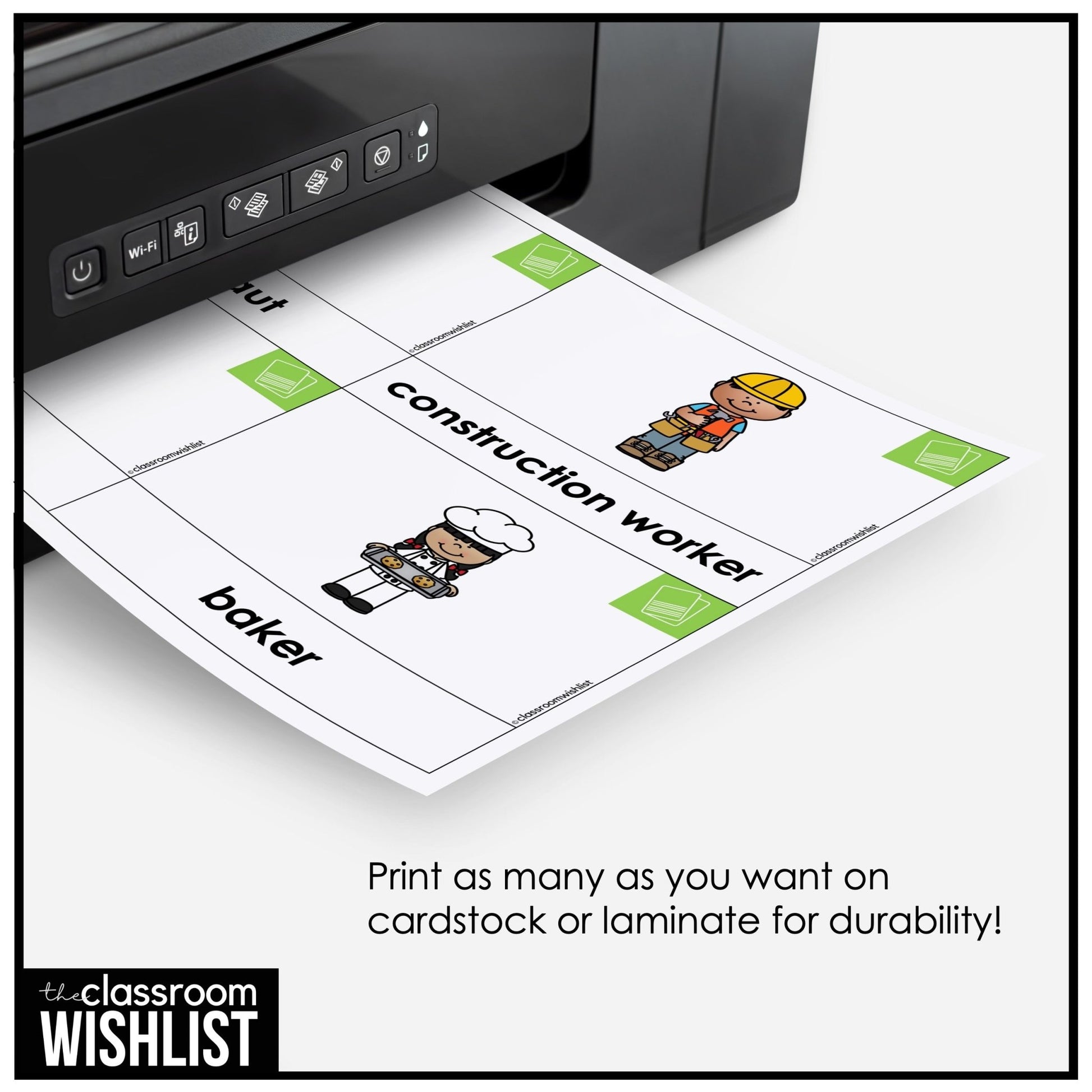 Community Helpers Flashcard Bundle | Flash Cards & Picture Dictionary ESL | ELL - Hot Chocolate Teachables