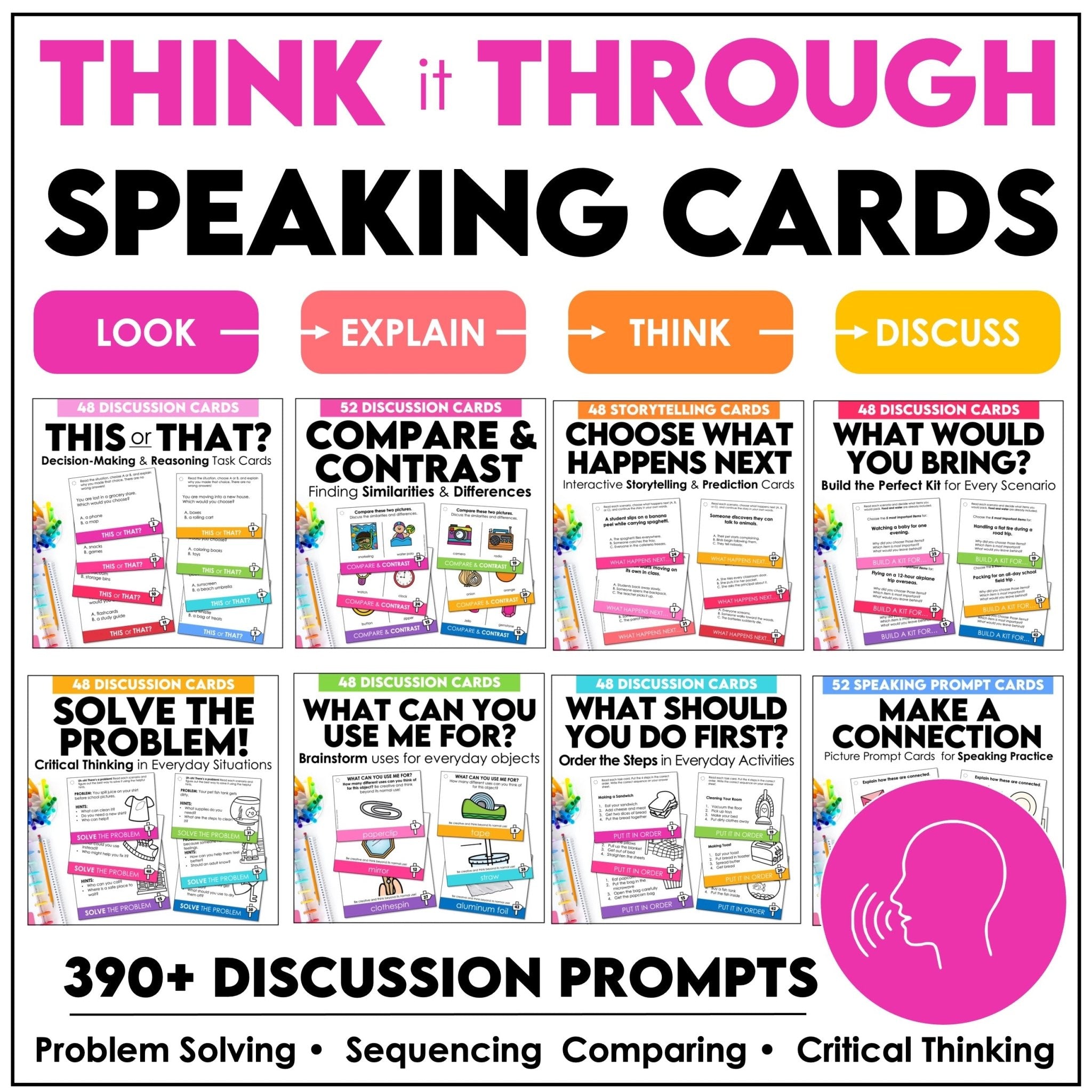 strictly speaking様 リクエスト 4点 まとめ商品 Critical Thinking Speaking Cards Bundle | ESL