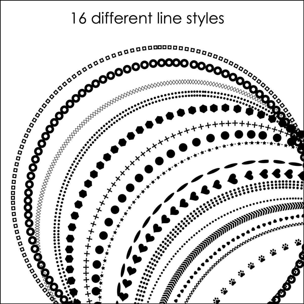 Cutting Lines Circle Templates with Scissors - Dot & Dash