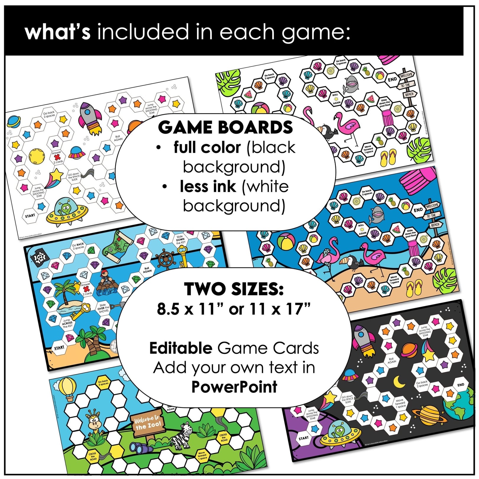 Editable Board Game Templates - Customize Blank Cards