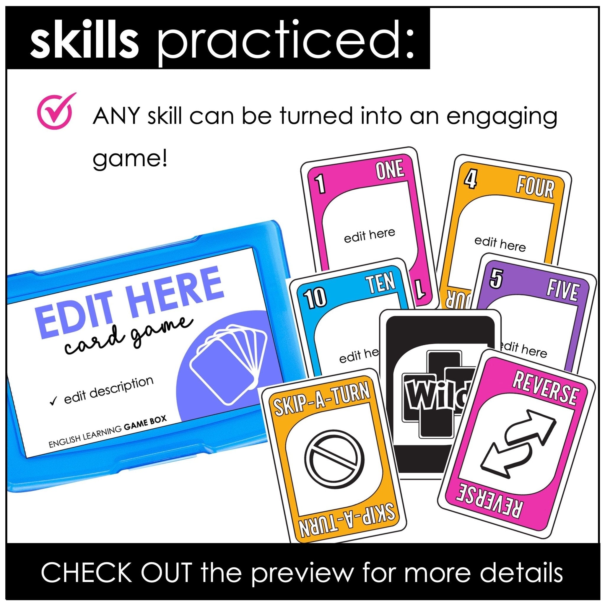 Editable Game Templates Bundle – Board Games & Card Games for Any Subject - Hot Chocolate Teachables