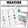 ESL Basic Vocabulary Mini-Books | Seasons, Food, House, Verbs, School, Routine - Hot Chocolate Teachables