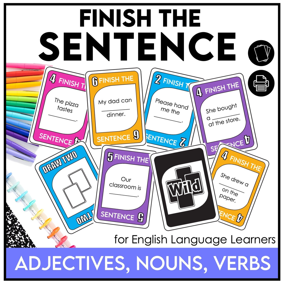 Sentnce Game Finish the Sentence Game | ESL Grammar & Vocabulary