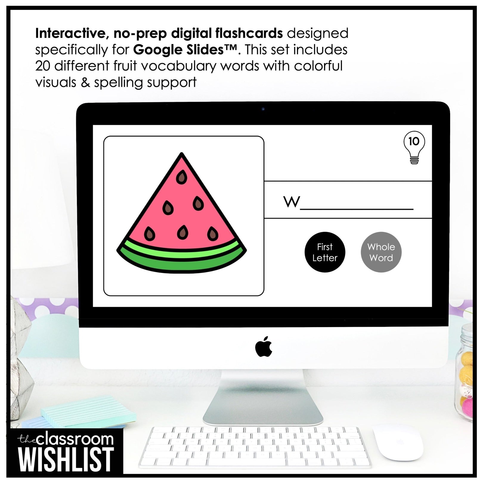 Fruit Vocabulary - Digital Flashcards & Picture Dictionary