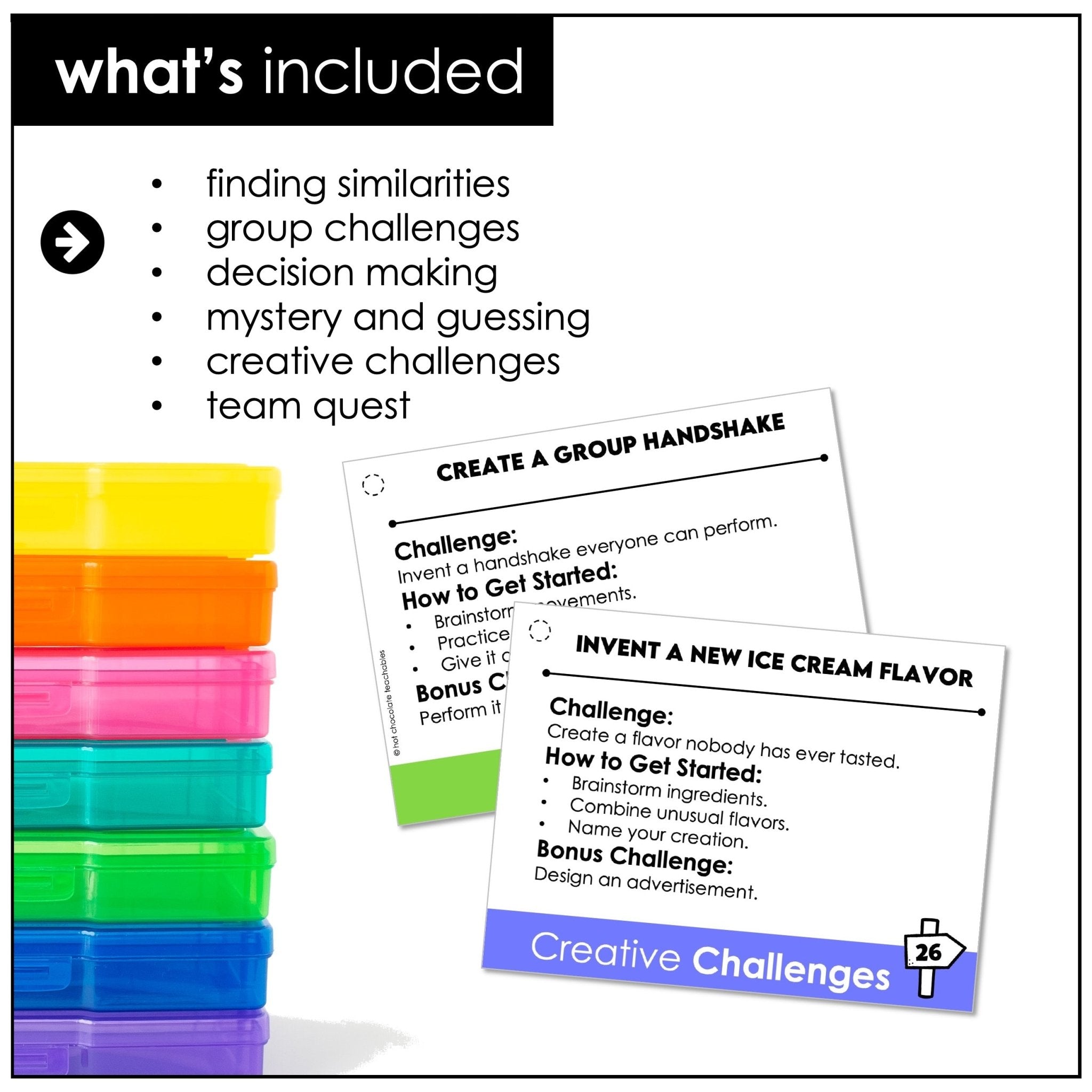 Getting to Know You Task Cards – Back to School Icebreaker Activities - Hot Chocolate Teachables