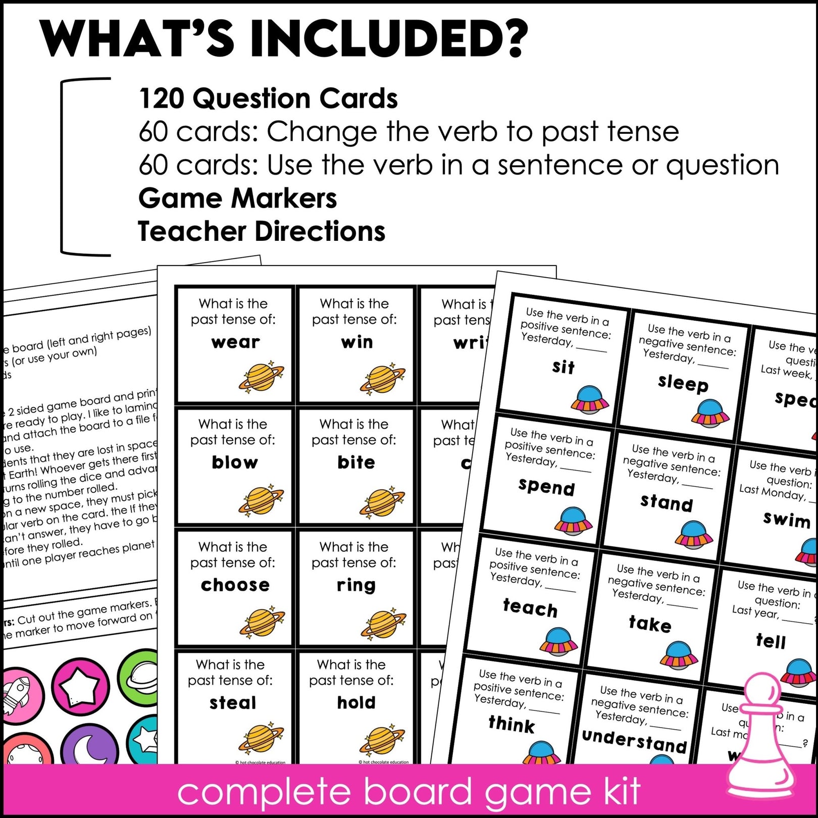 Irregular Verb Board Game - Past Simple Activity