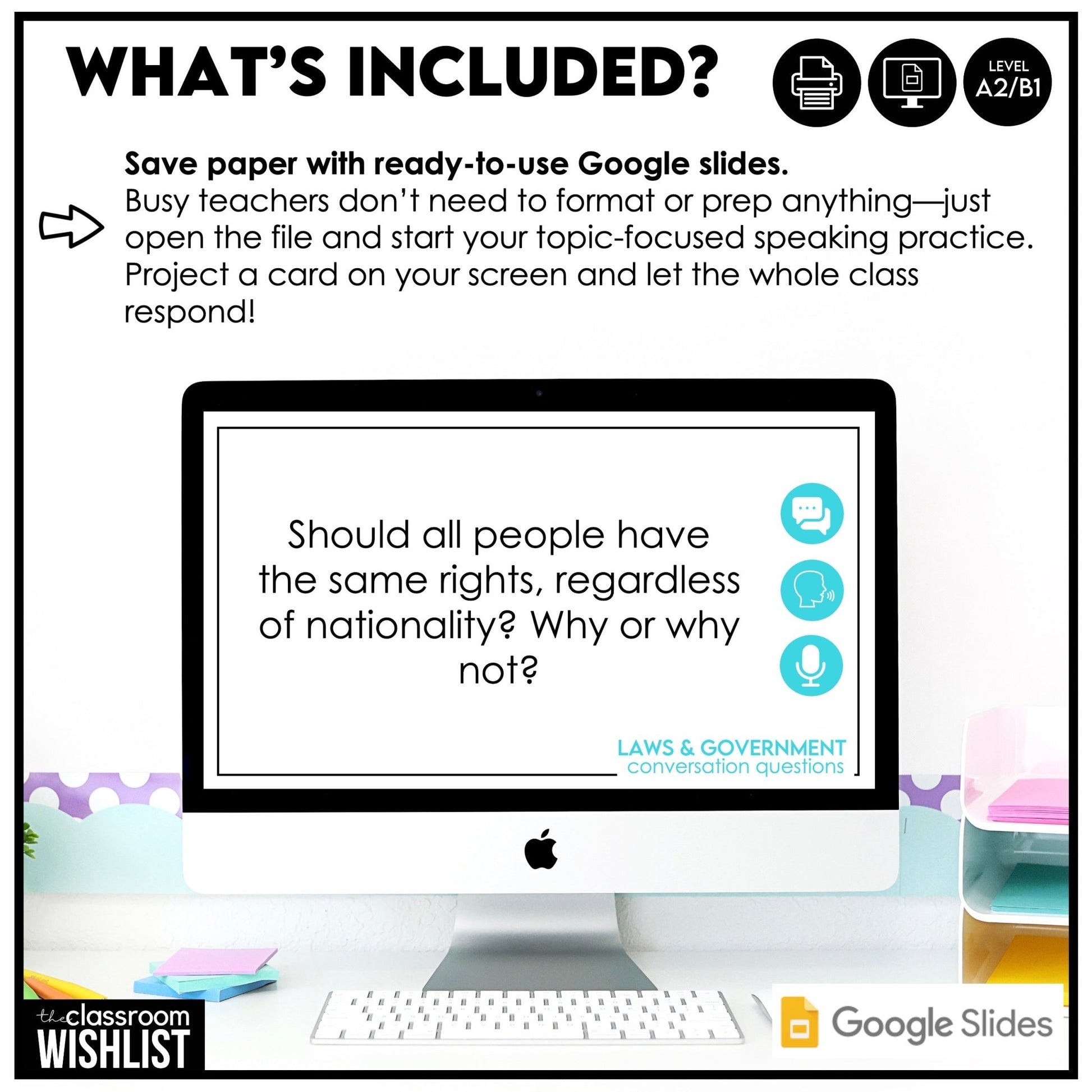 Justice, Democracy, Laws & Society | Civics Conversation Starters Teens & Adults - Hot Chocolate Teachables