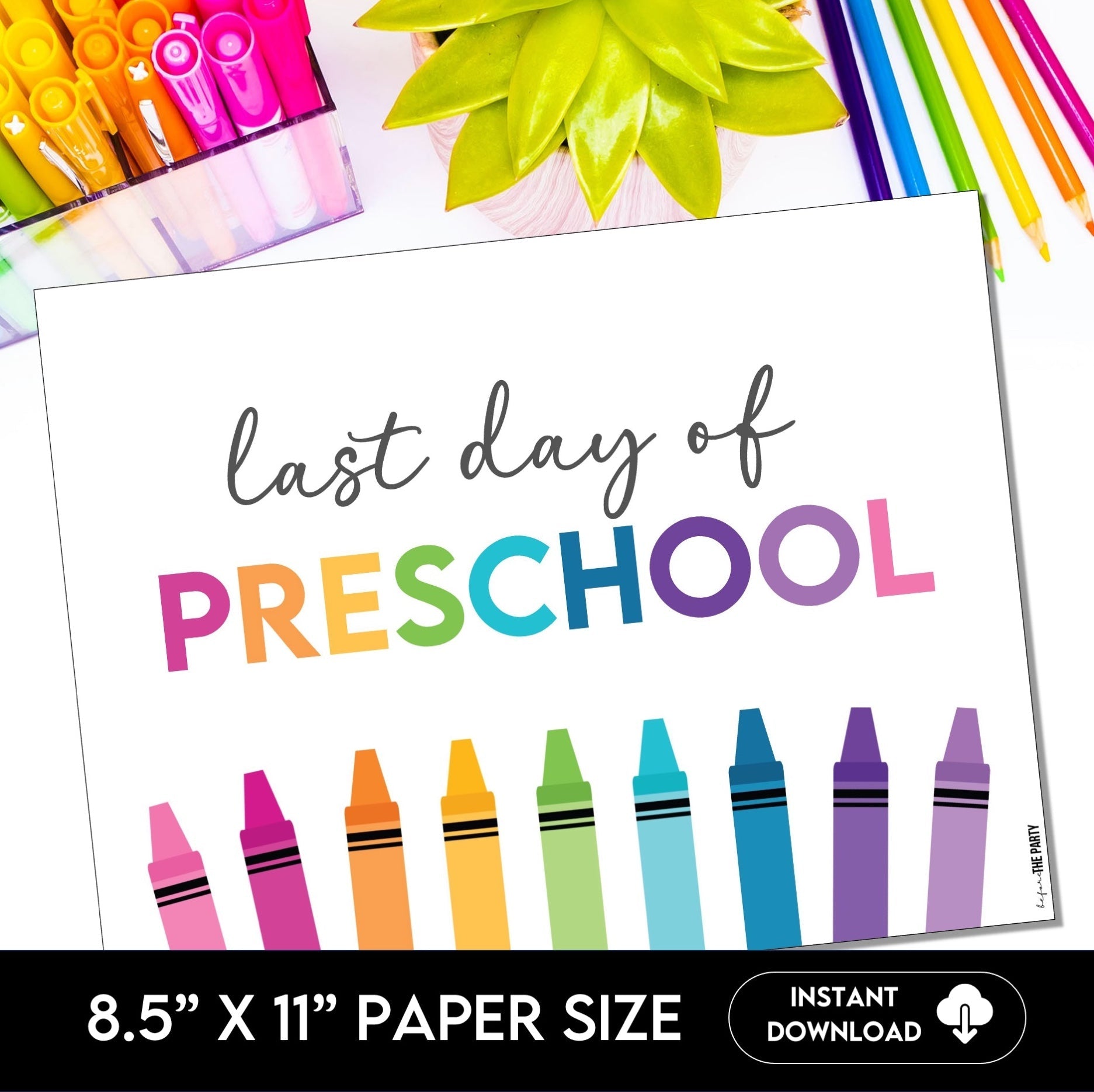 Last Day of Preschool Sign – Hot Chocolate Teachables last-day-of-preschool-sign-hot-chocolate-teachables