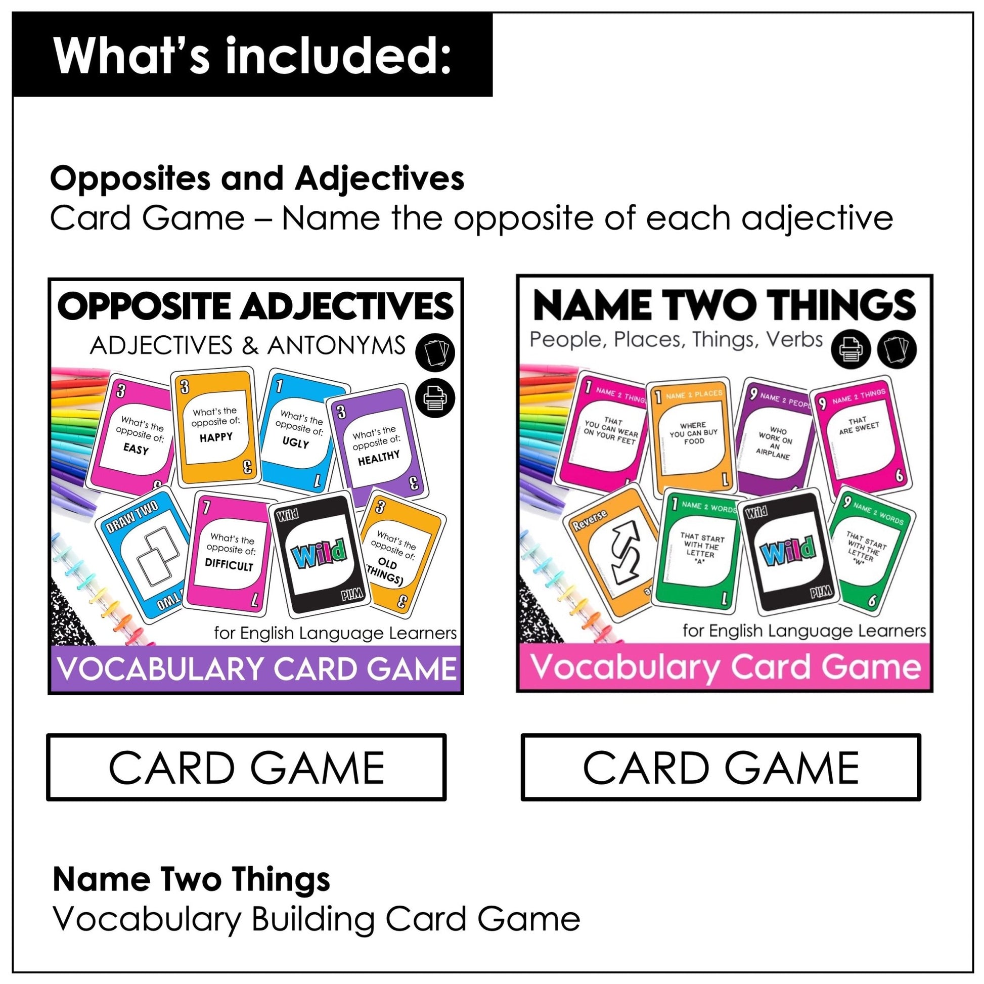 Parts of Speech: Games & Task Card Bundle | Nouns, Verb, Adjective, Preposition - Hot Chocolate Teachables