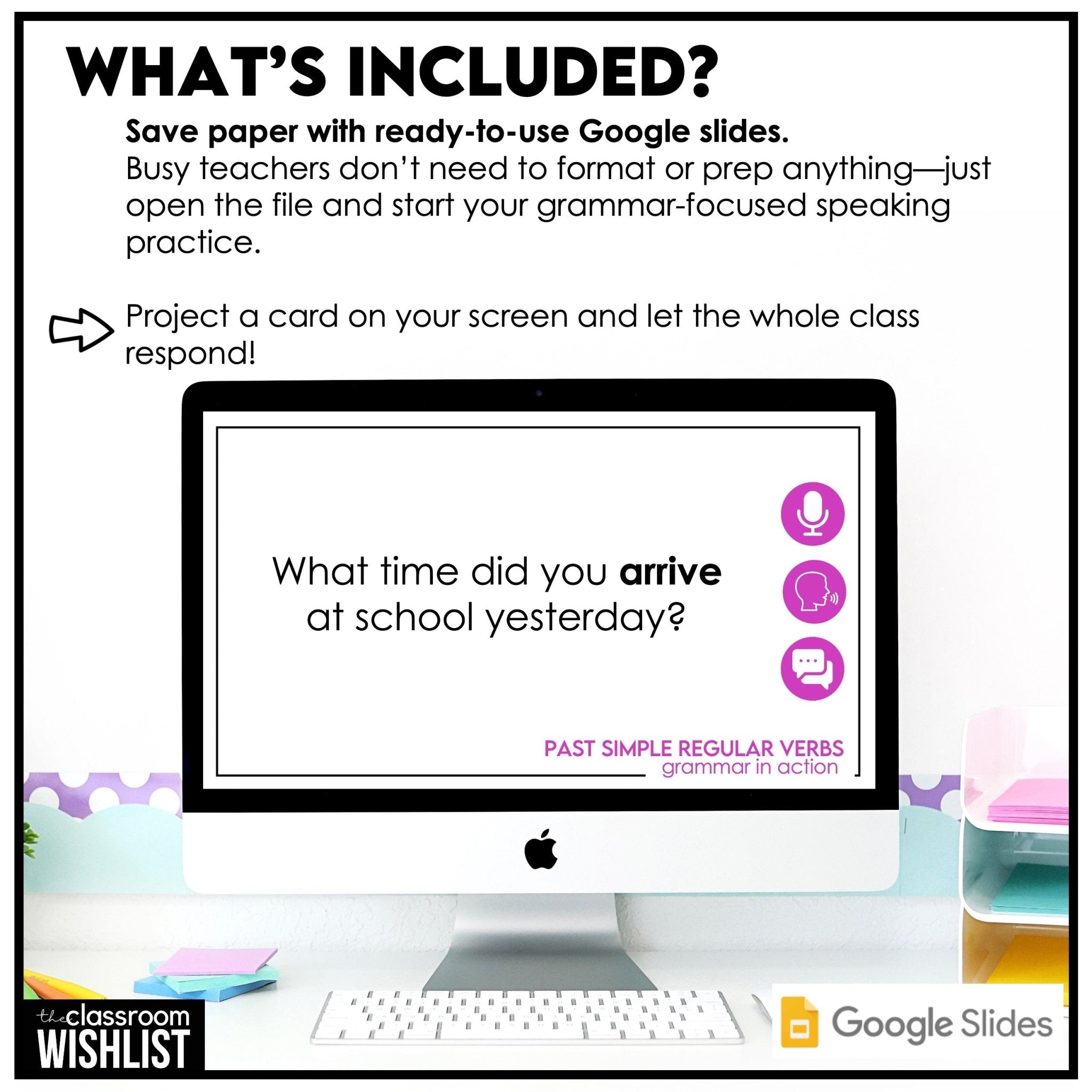 Past Simple Conversation Questions – Regular Verbs | ESL Speaking Activity - Hot Chocolate Teachables