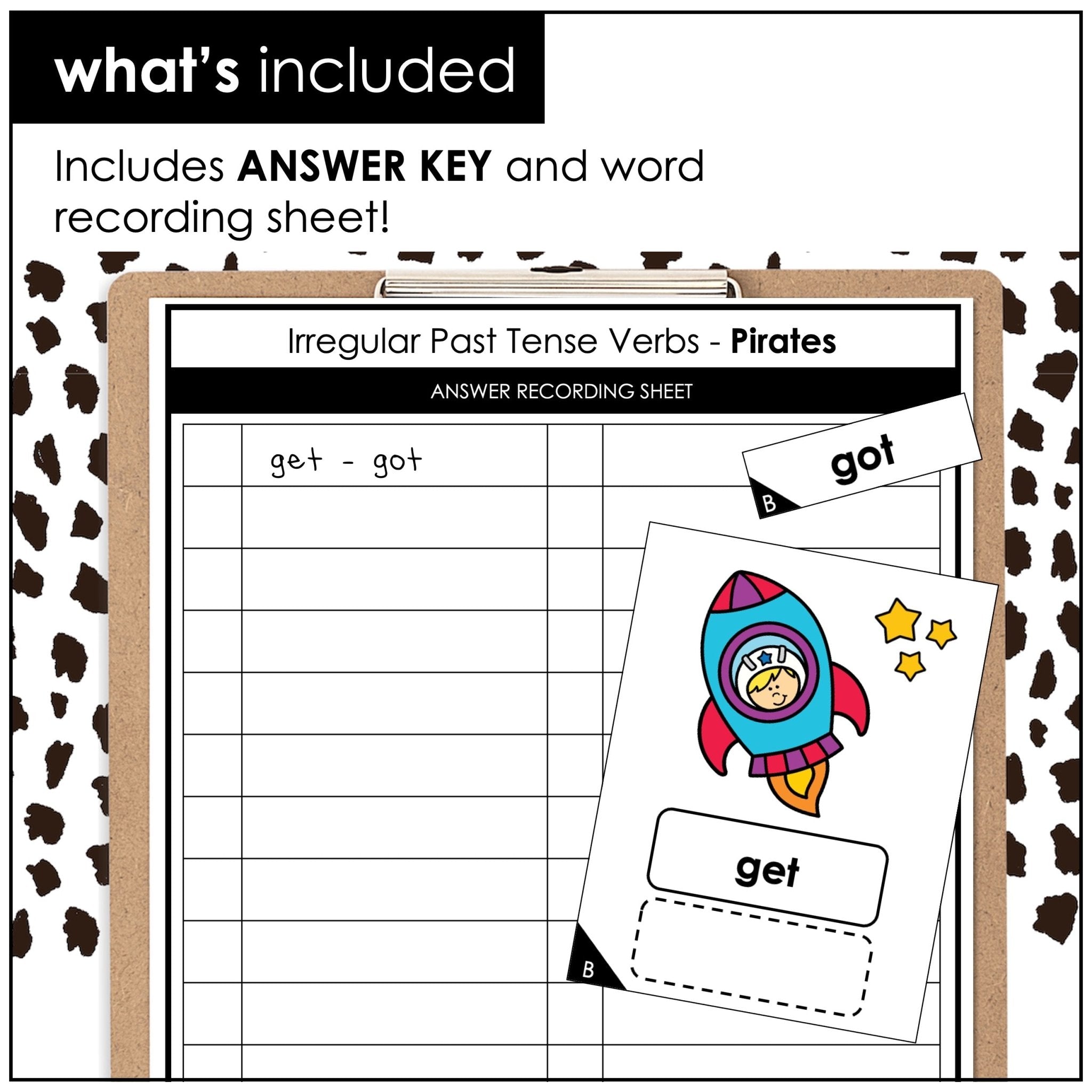 Past Tense Verbs Matching Game – Irregular Verb Activity for 2nd Grade & ESL - Hot Chocolate Teachables