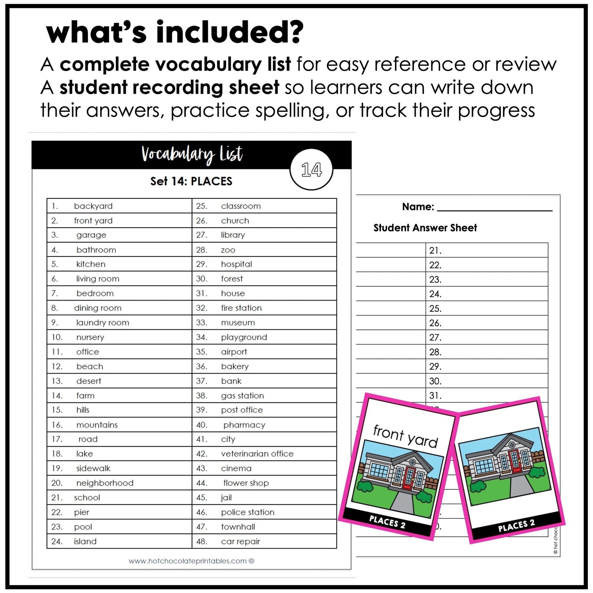 Places Flashcards : City, Buildings, Outdoor, House, Rooms Places Flashcards : City, Buildings, Outdoor, House, Rooms