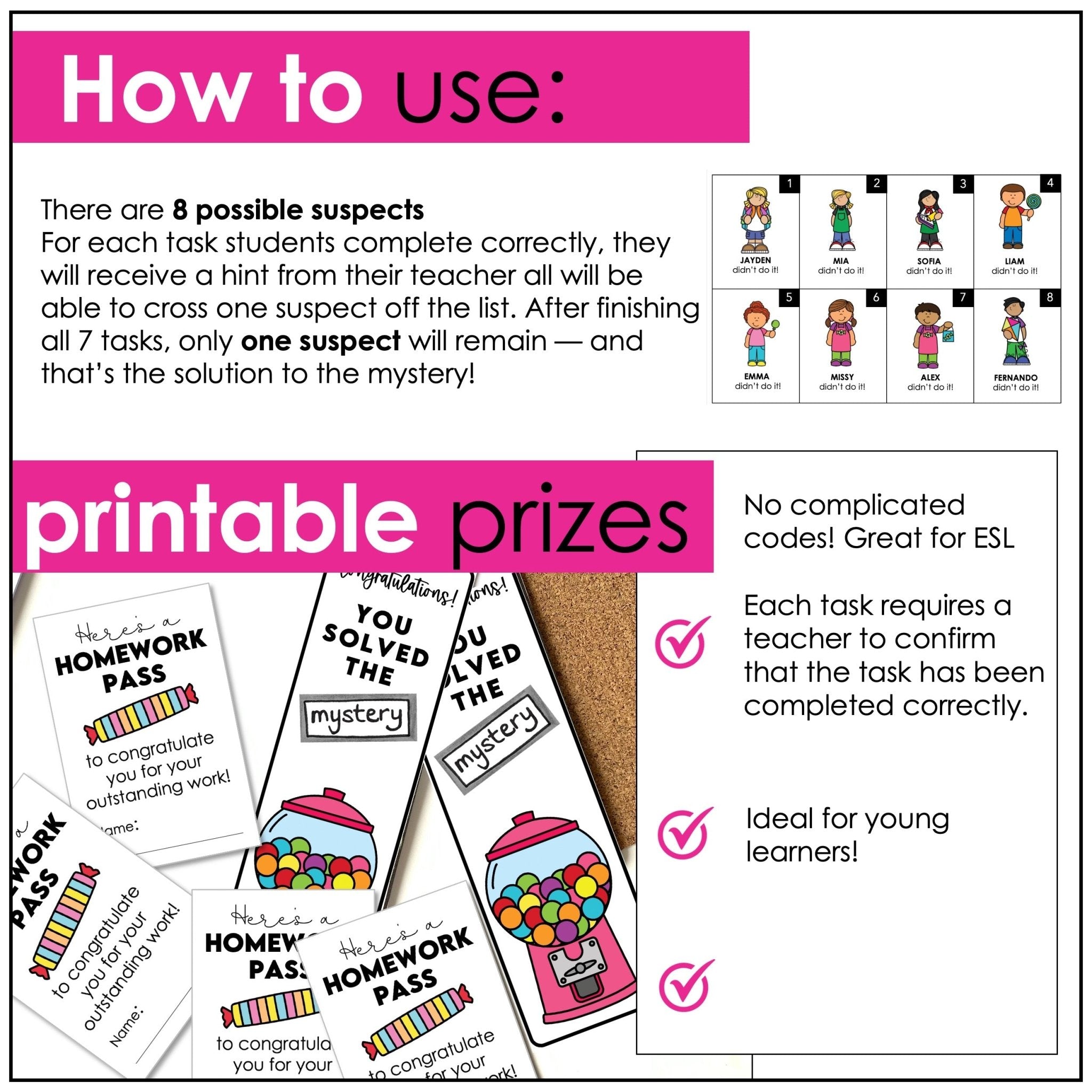 Prepositions of Time & Place Escape Room – ESL Mystery Homework Activity - Hot Chocolate Teachables