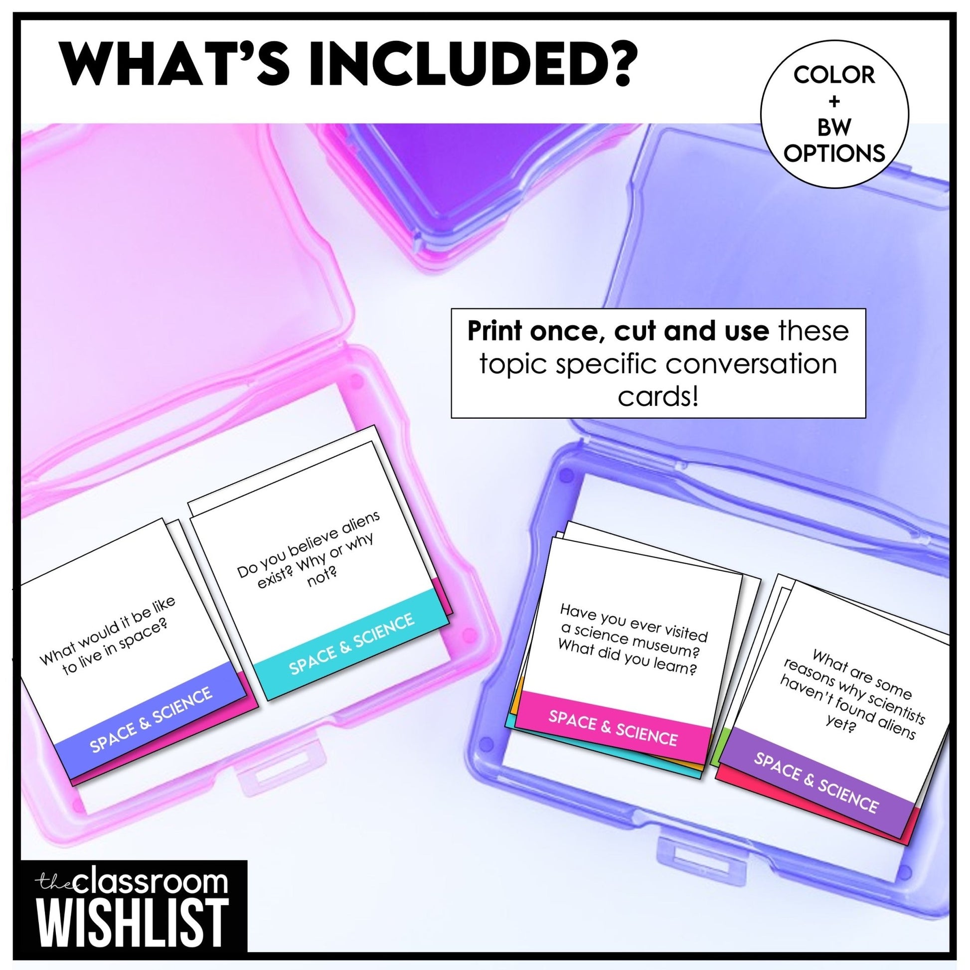 Space Exploration & Science Topic Conversation Questions for Speaking Practice - Hot Chocolate Teachables