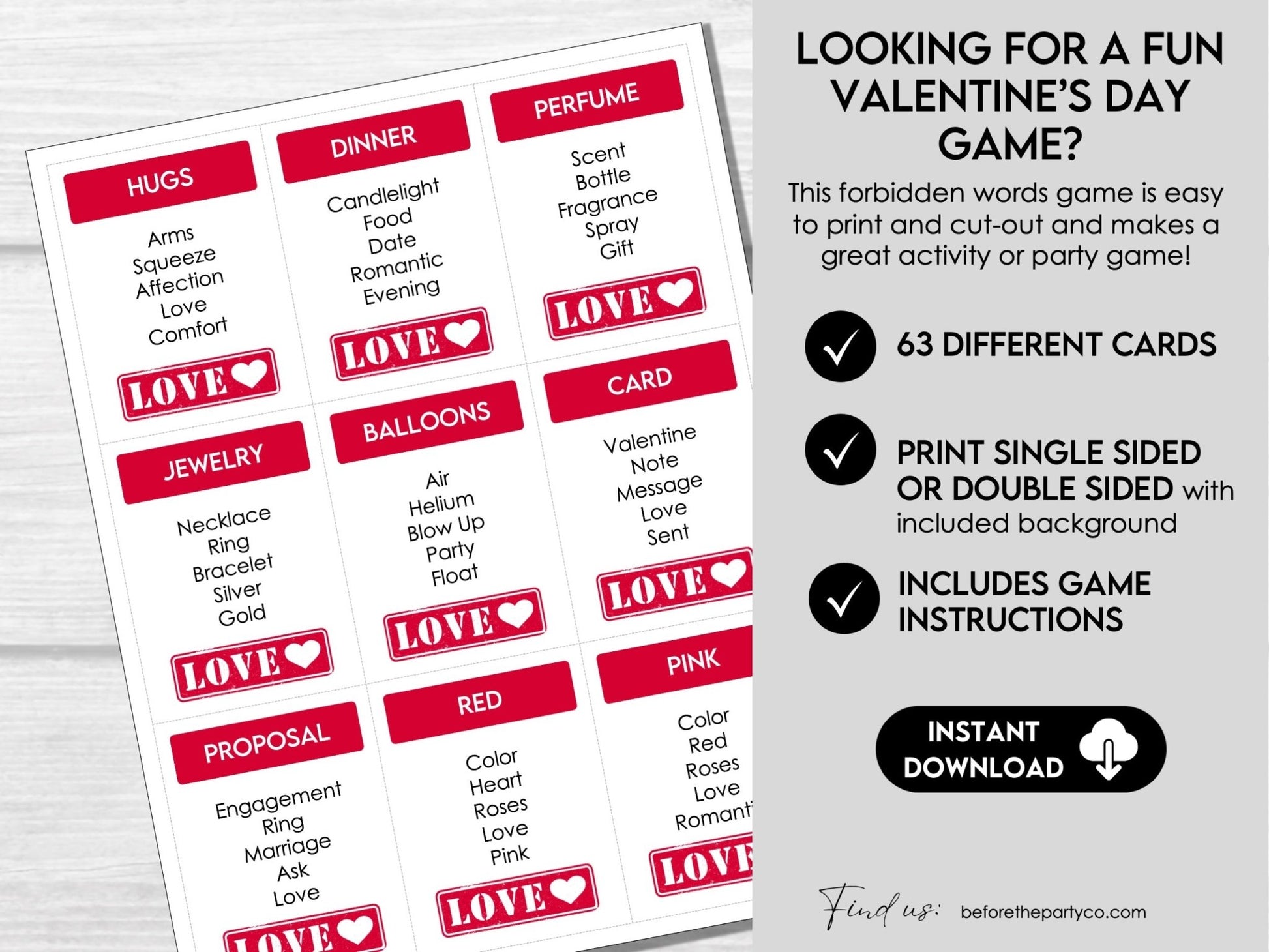 Secret Valentine Questionnaire – Printable Valentine’s & Galentine’s Day Gift Exchange Game - Hot Chocolate Teachables