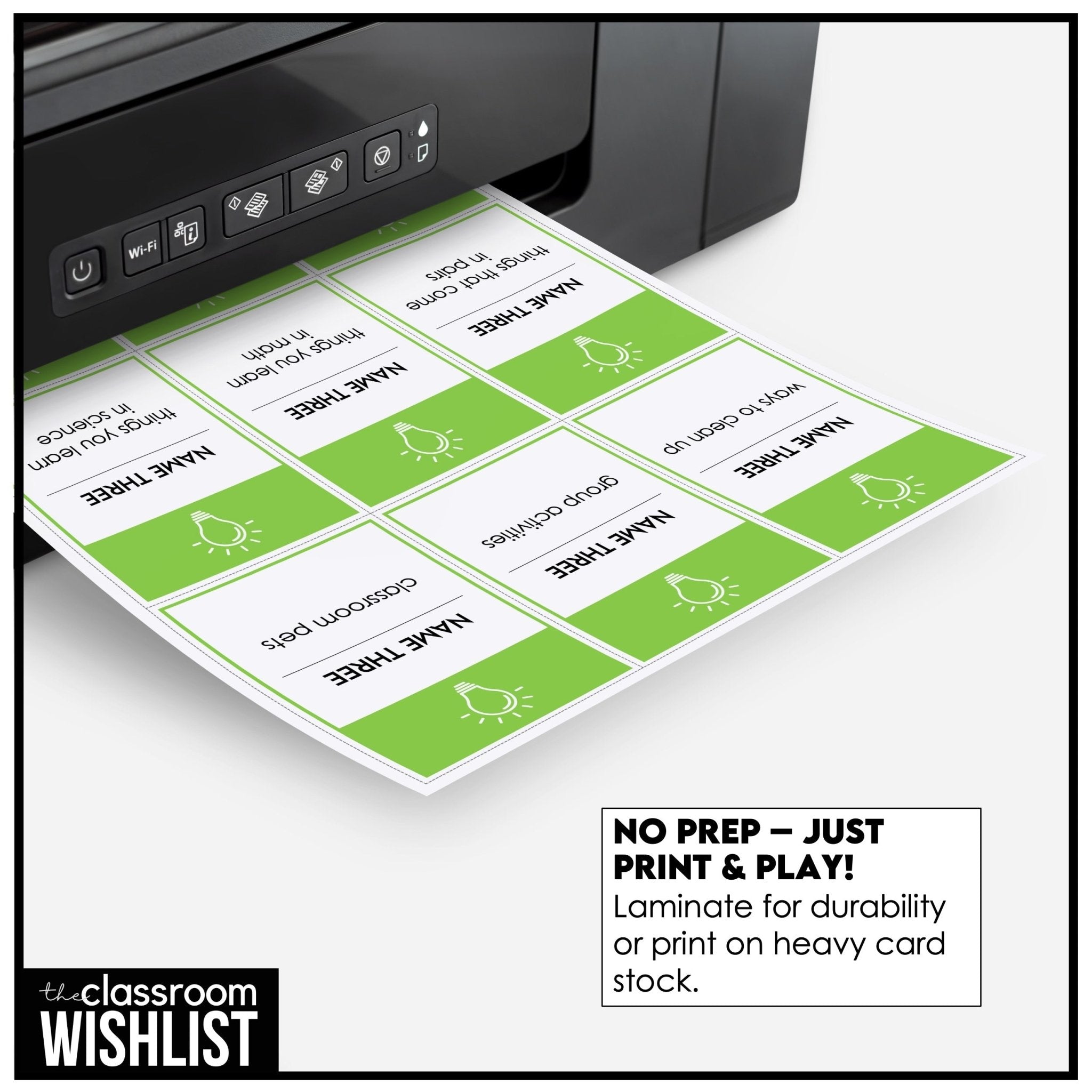 Vocabulary Building Speaking Card Game | Name 3 Things Prompts ESL, ELL, Speech - Hot Chocolate Teachables