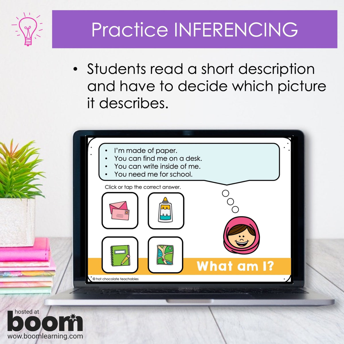What am I? Guessing Game Bundle - Inferencing for Young Learners Boom Cards - Hot Chocolate Teachables