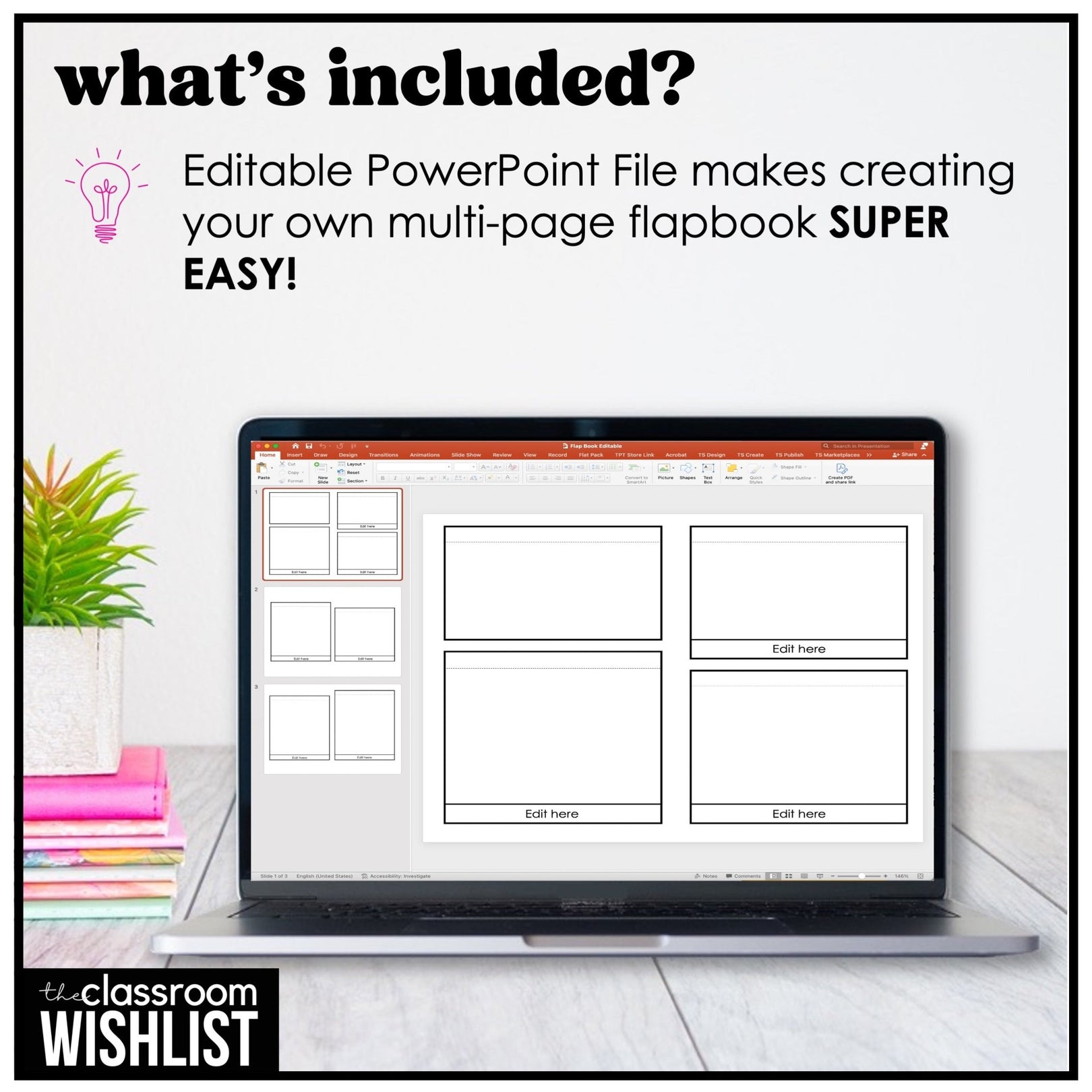 Writing Activities Flap Book Template | Blank Flip Book