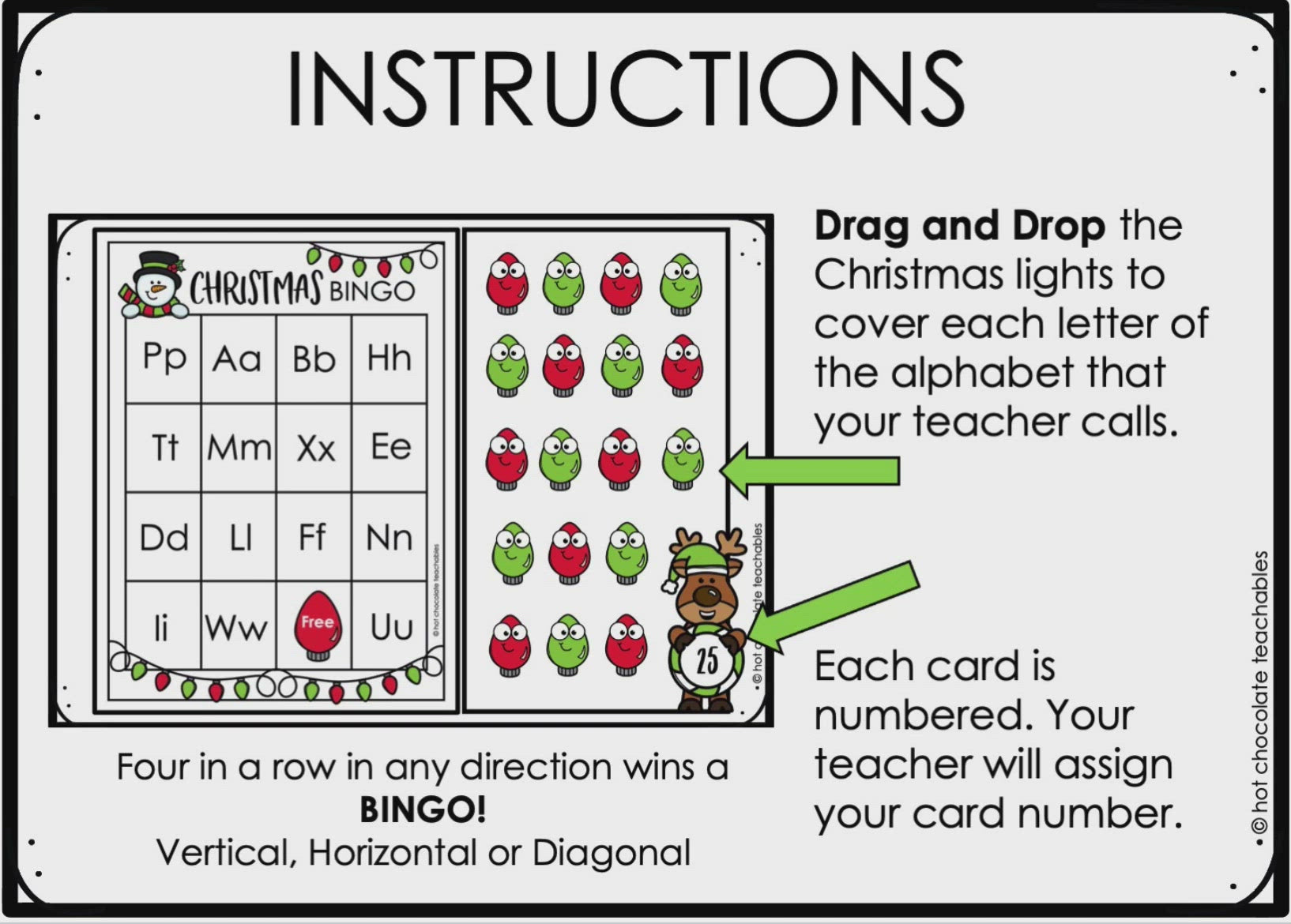 Load video: Christmas Alphabet Bingo Boom Cards