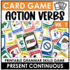 Action Verb Card Game : Present Continuous Tense | Volume 2 - Hot Chocolate Teachables