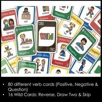 Action Verb Card Game : Present Continuous Tense | Volume 2 - Hot Chocolate Teachables
