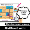 Action Verbs with -ing endings - Present Continuous BOOM CARDS - Hot Chocolate Teachables