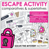 Adjectives : Comparative & Superlative Grammar Activity: Escape Room - Hot Chocolate Teachables