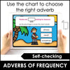 Adverbs of Frequency | Present Simple Sentences Digital Task Cards - Hot Chocolate Teachables