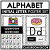 Alphabet Initial Letter Classroom Posters for Preschool / Kindergarten / 1st - Hot Chocolate Teachables