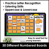 Alphabet Letters Bingo Bundle : Digital & Print - Halloween Theme Game Boards - Hot Chocolate Teachables