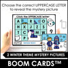 Alphabet Mystery Picture - Winter Theme Boom Cards - Hot Chocolate Teachables
