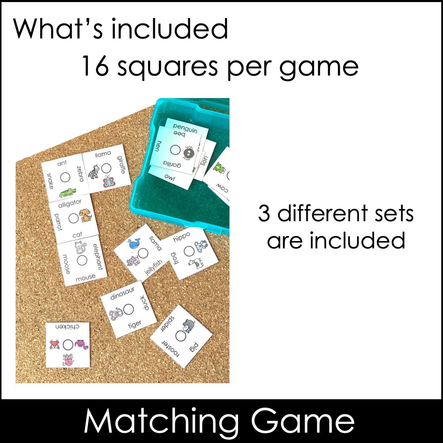 Animal Domino Puzzles - Hot Chocolate Teachables