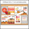 Autumn Posters | Fun Fall Classroom Decor - Printable Quote Bulletin Board - Hot Chocolate Teachables
