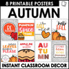 Autumn Posters | Fun Fall Classroom Decor - Printable Quote Bulletin Board - Hot Chocolate Teachables