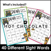 Beginning Sight Word Practice | Bingo Game ESL | Kindergarten | First Grade - Hot Chocolate Teachables